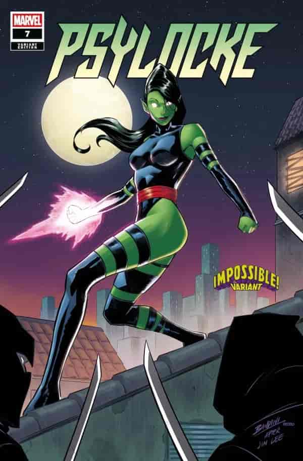 Psylocke #7 Michele Bandini Impossible! Variant