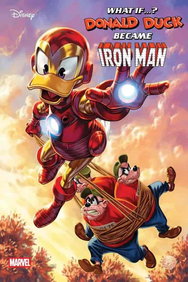 Marvel & Disney: What If...? Donald Duck Became Iron Man #1 Brooks variant cover