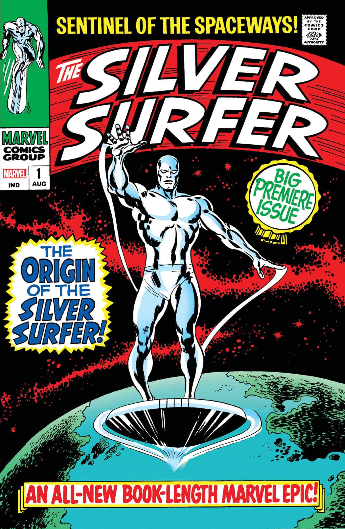 SILVER SURFER OMNIBUS VOL. 1 JOHN BUSCEMA FIRST ISSUE COVER [NEW PRINTING 2] - 9781302963583