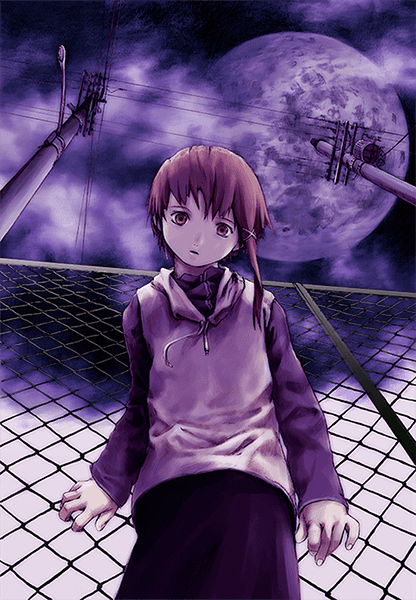 serial experiments lain official poster image of lain