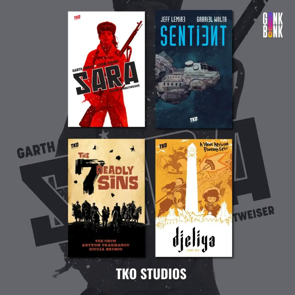 TKO Studios notable comic titles