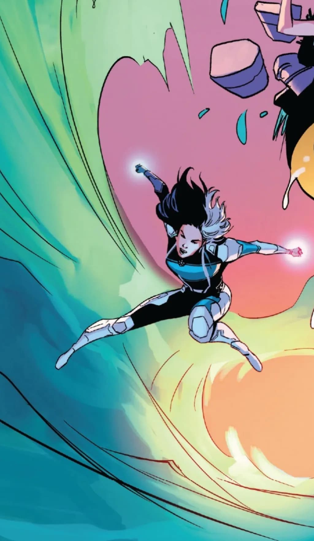 Luna Snow using her powers in Agents of Atlas #1