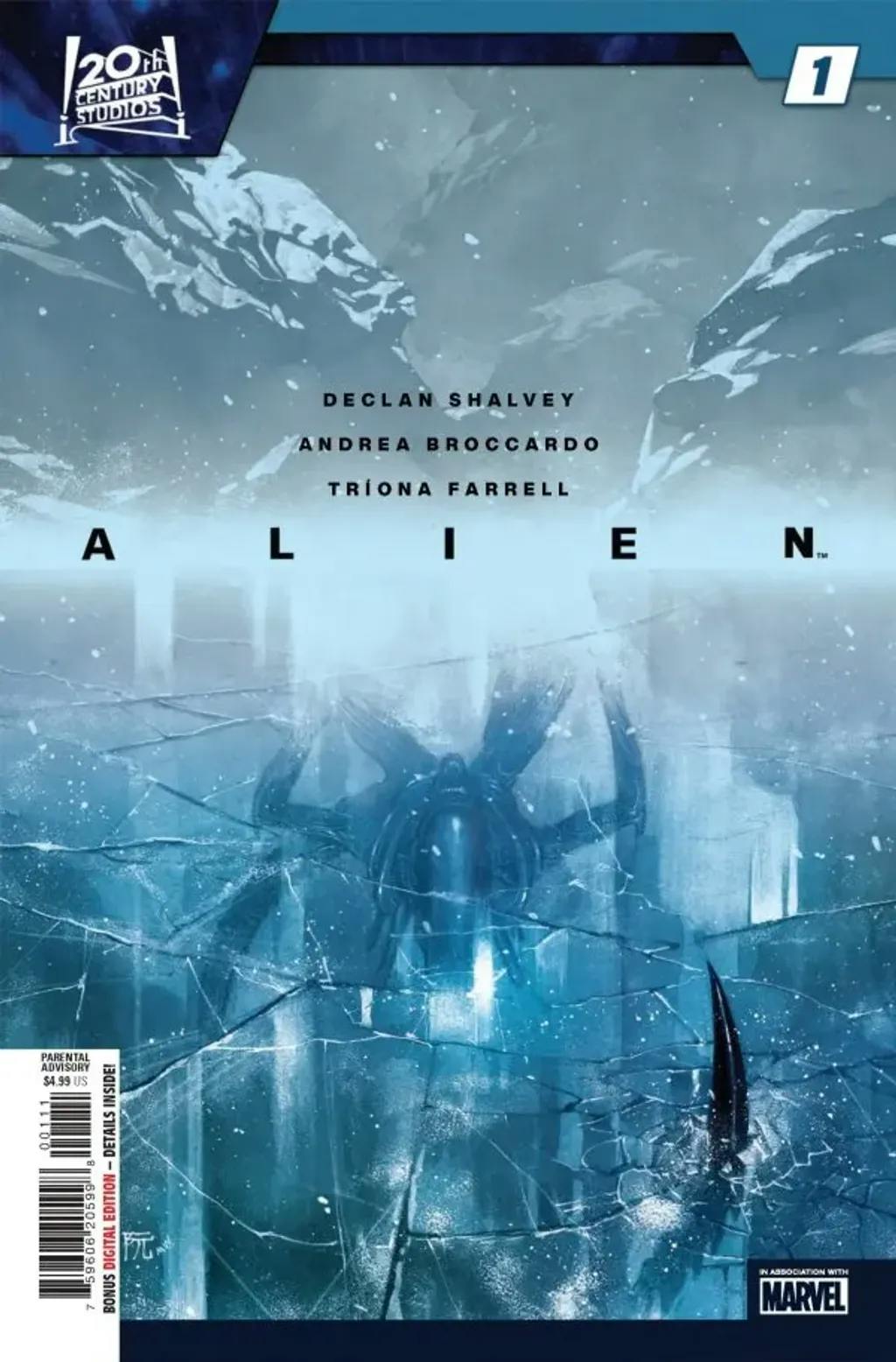 Alien #1 By Declan Shalvey, Andrea Broccardo, and Triona Farrell