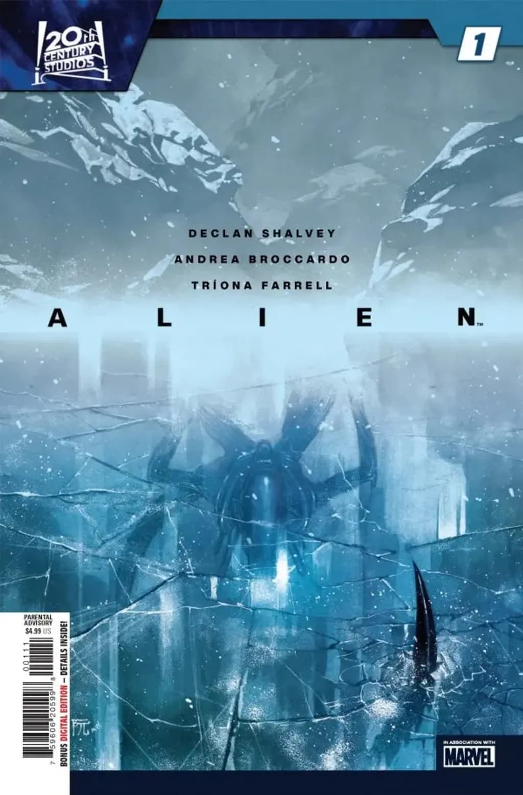 Alien #1 By Declan Shalvey, Andrea Broccardo, and Triona Farrell