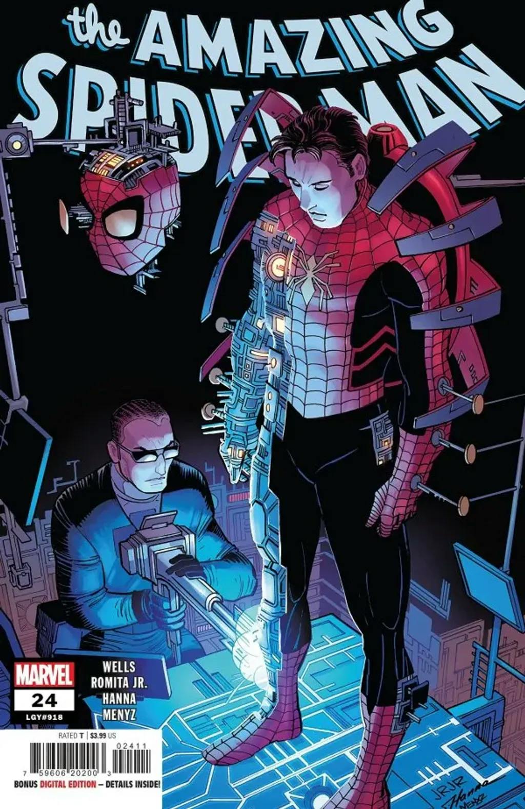 The Amazing Spider-Man #24 by Zeb Wells, John Romita Jr., Scott Hanna, and Marcio Menyz