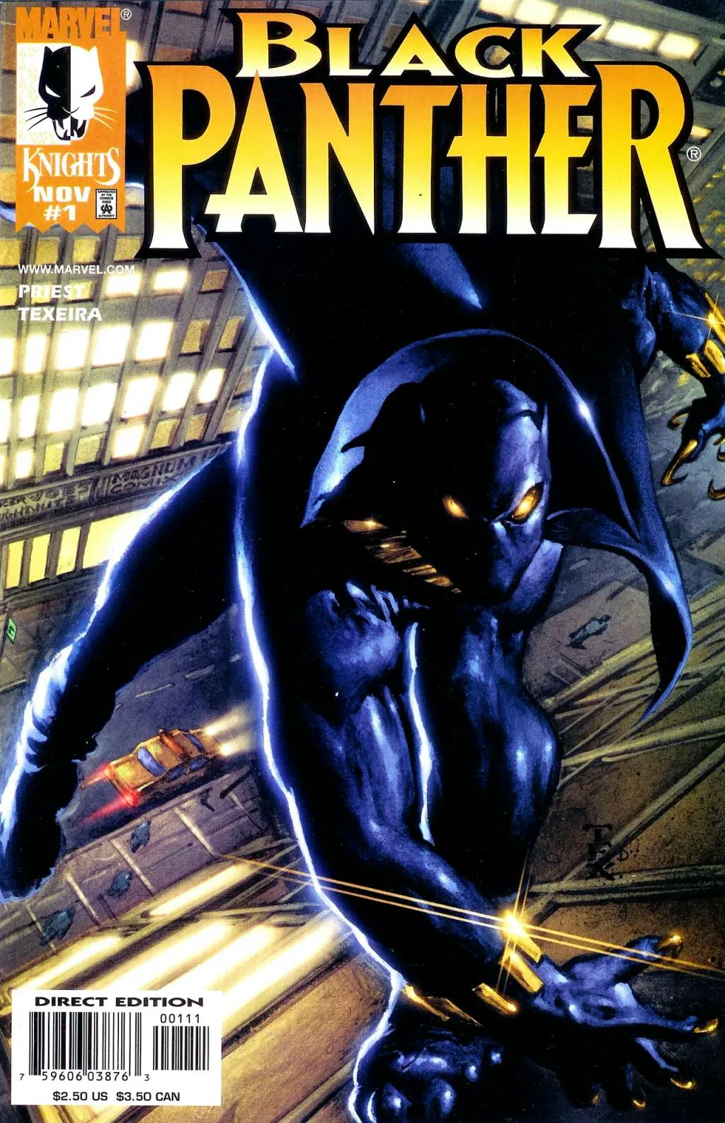 Black Panther #1 by Christopher Priest and Mark Texeira
