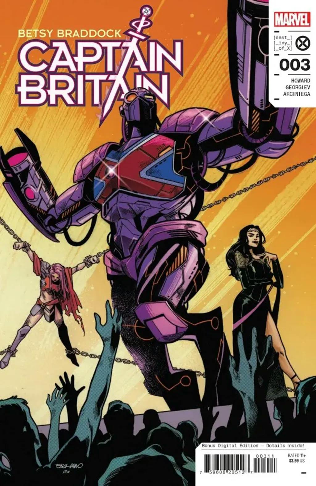 Betsy Braddock: Captain Britain #3 By Tini Howard, Vasco Georgiev, and Erick Arciniega