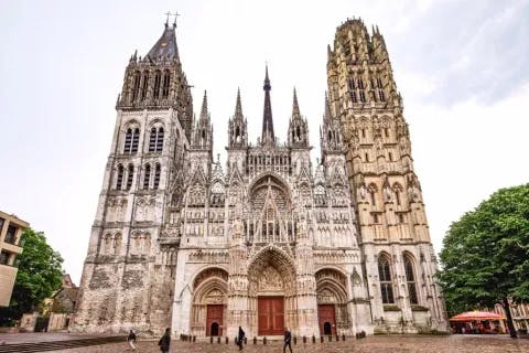 Cathédrale Notre-Dame de Rouen, 3 mai 2017, France.