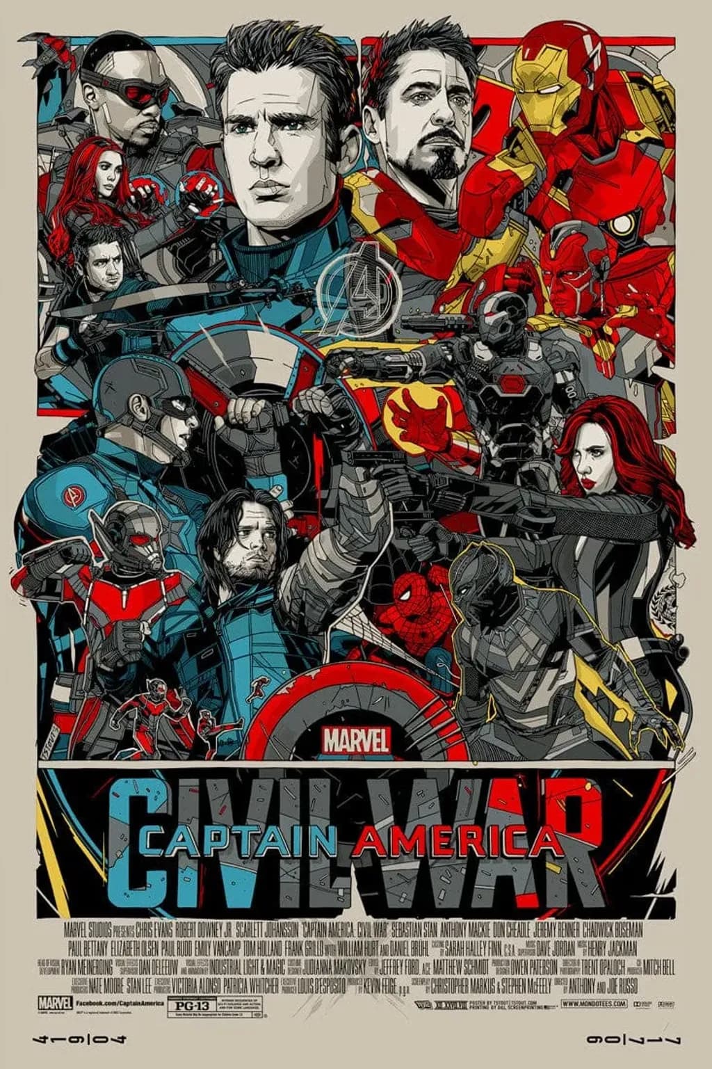 Captain America: Civil War by Tyler Stout