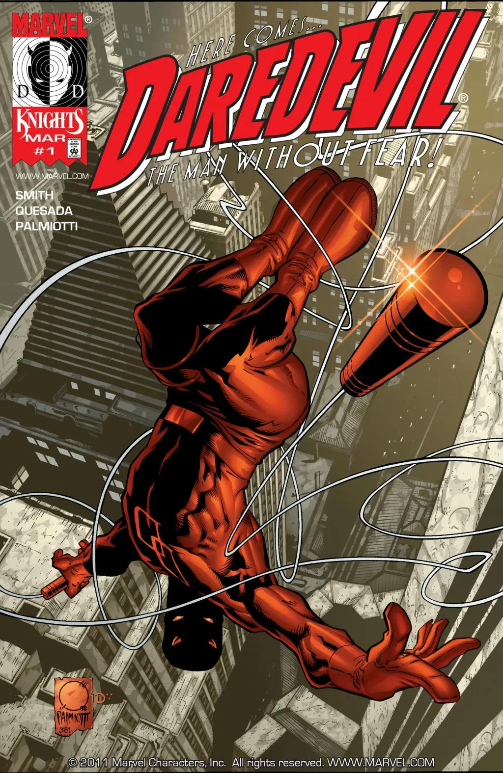 Daredevil #1 by Kevin Smith, Jimmy Palmiotti, and Joe Quesada