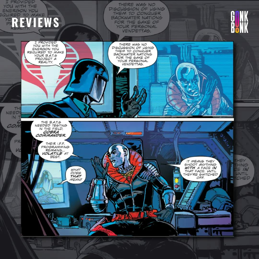 Destro 1 - Cobra Commander and Destro have a meeting online