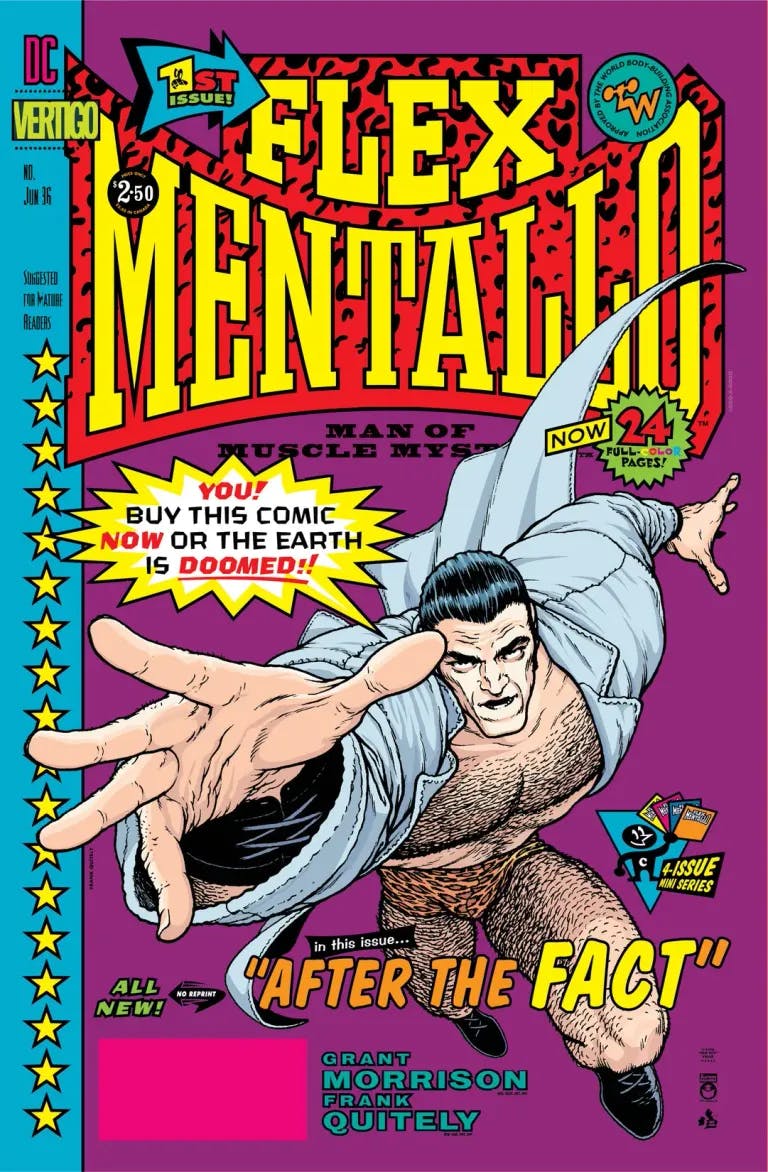 Cover of Flex Mentallo #1 by Grant Morrison and Frank Quitely