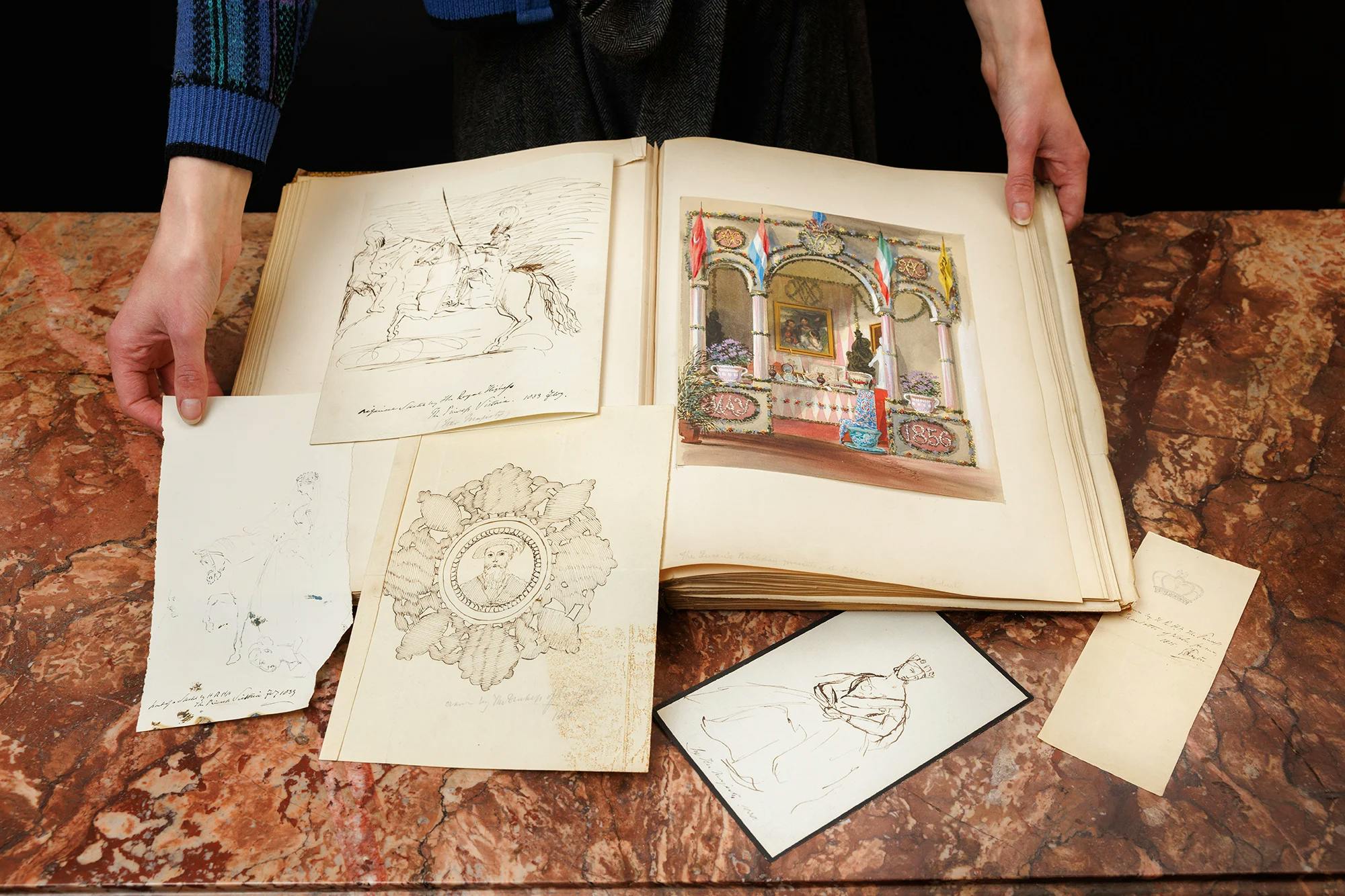 Four drawings made by Queen Victoria will be put up for auction later this month