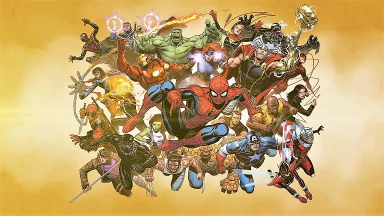 Marvel Superheros by Justin Ponsor