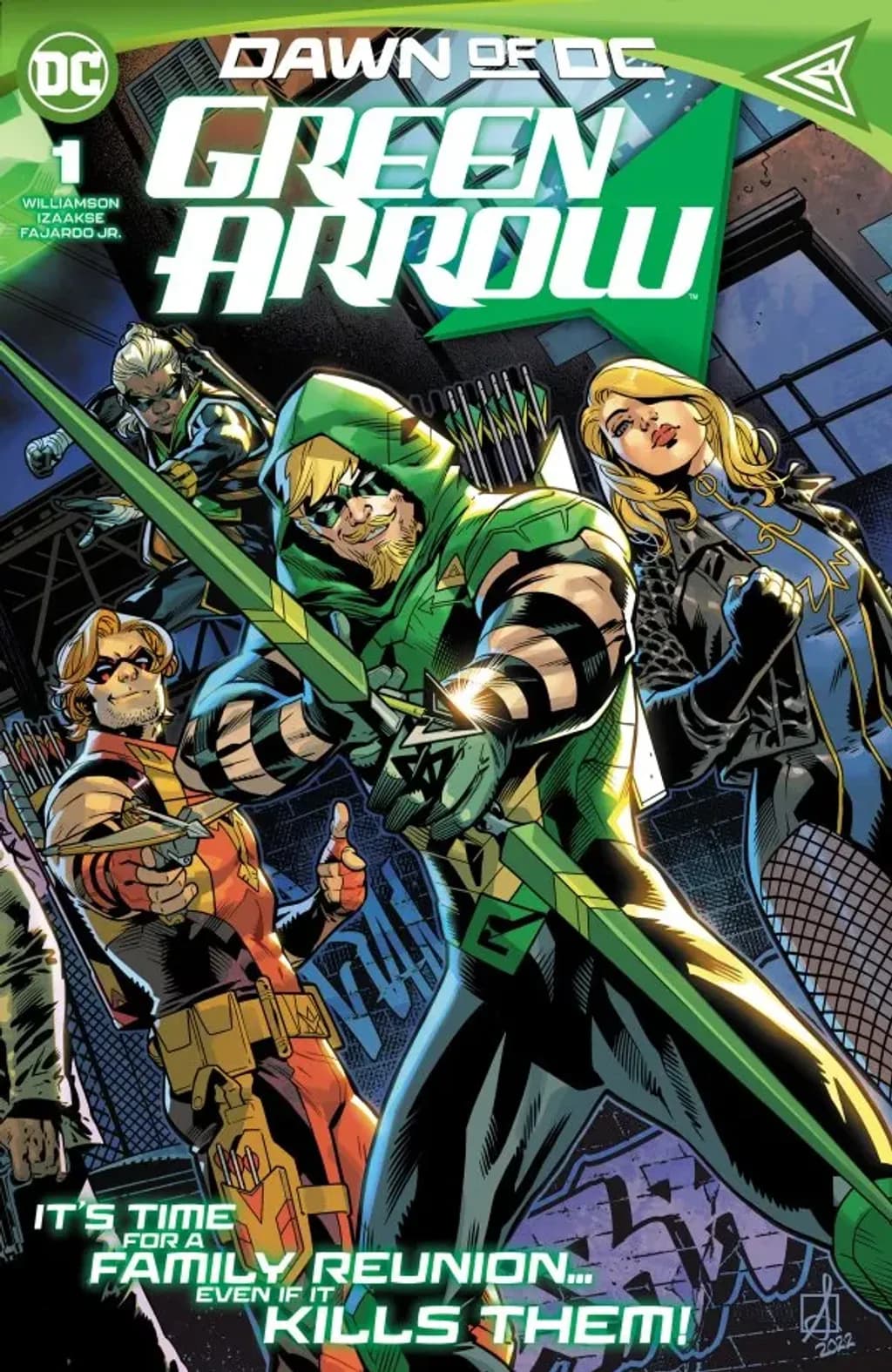 Green Arrow #1 By Joshua Williamson, Sean Izaakse, and Romulo Fajardo Jr.