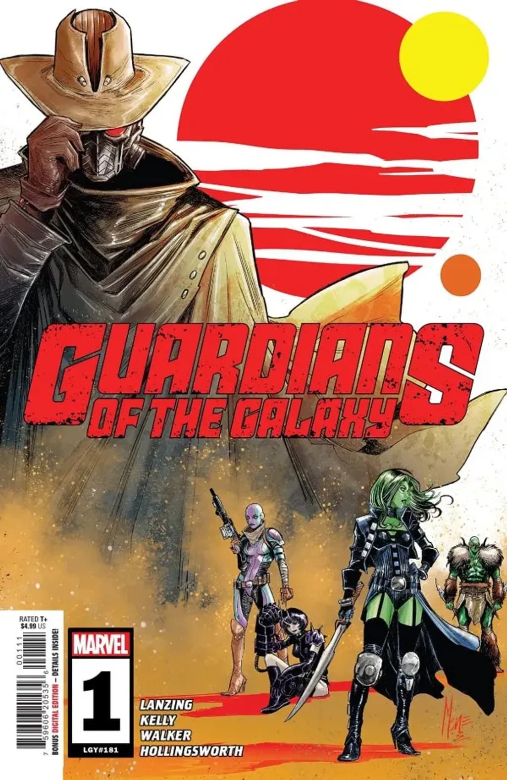 Guardians of the Galaxy #1 By Jackson Lanzing, Collin Kelly, Kev Walker, and Matt Hollingsworth