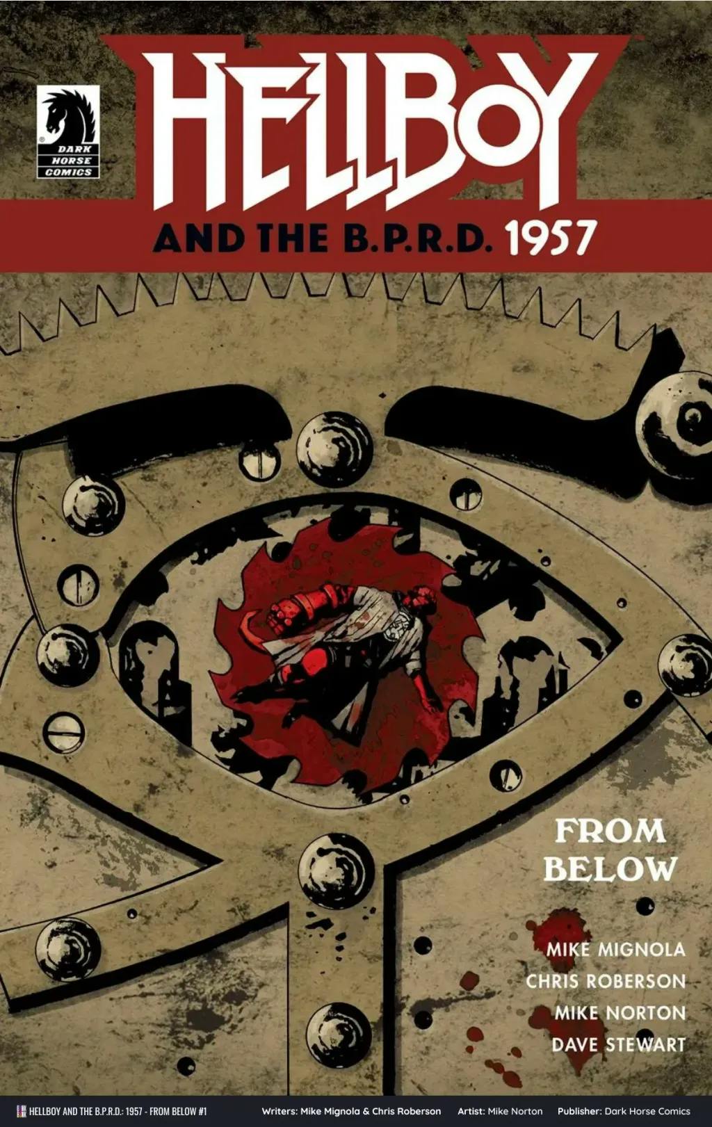 Hellboy and the B.P.R.D. 1957 - From Below #1 Cover