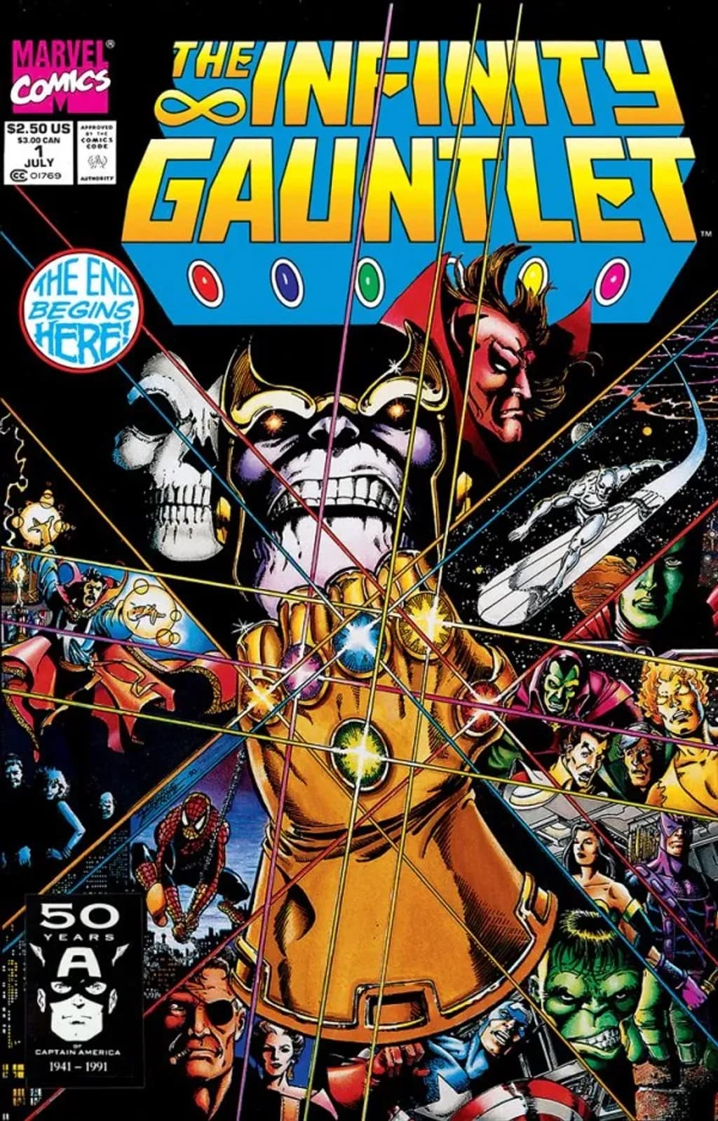 Cover of Infinity Gauntlet #1 