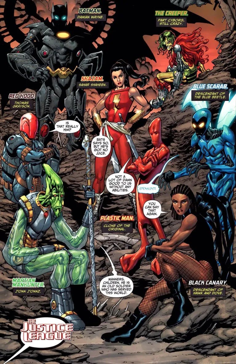 From Justice League: Generation Lost issue #14 by Judd Winick and Aaron Lopresti