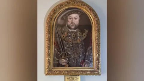 The portrait of King Henry VIII dates back to the 1590s
