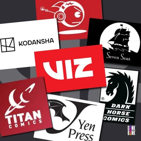 The Top Manga Publishers in the US. Kodansha, Titan Comics, Yen Press, Seven Seas, Dark Horse Comics, Viz, Tokyopop