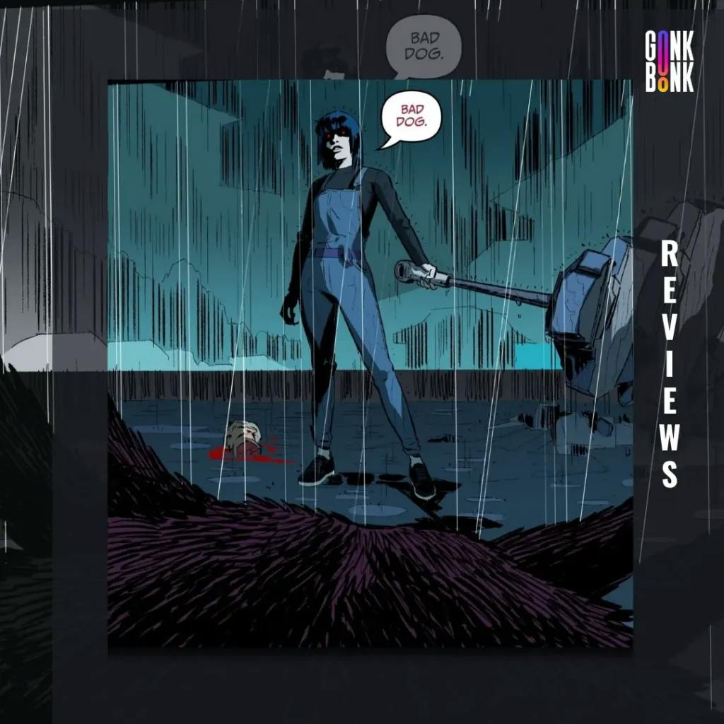 Nights 3 comic page - girl in the rain