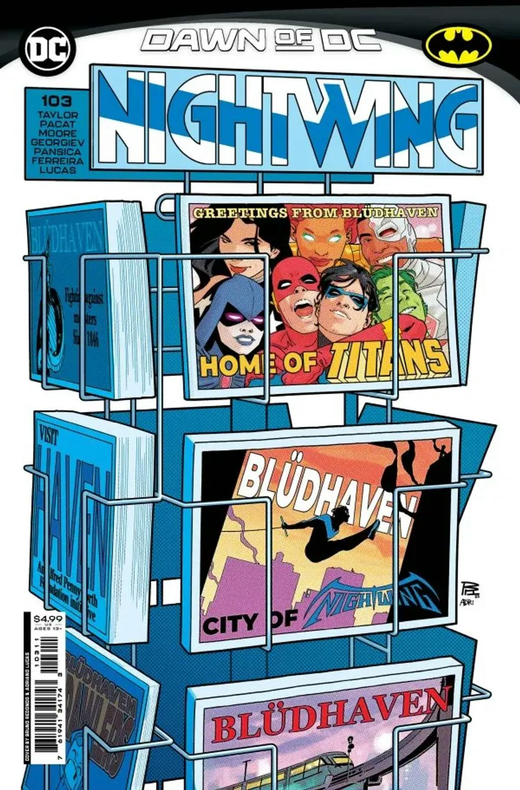 Nightwing #103 By Tom Taylor, C.S. Pacat, Travis Moore, Vasco Georgiev, Adriano Lucas