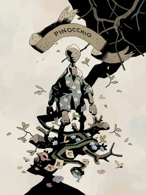 Pinocchio by Mike Mignola and Lemony Snicket