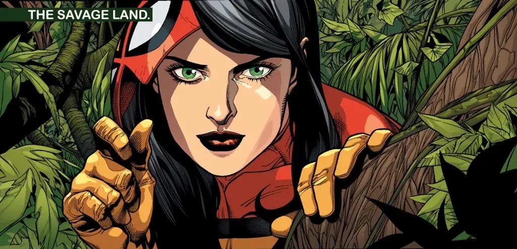 Spider-Woman from Secret Invasion #3 by Brian Michael Bendis and Leinil Yu