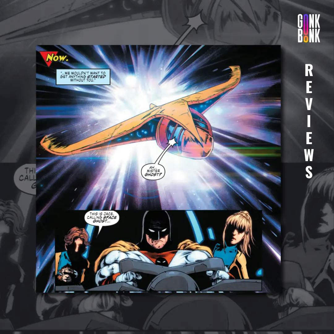 Space Ghost 2 - Jan, Jace, Blip, and Space Ghost arrive at Ghost Planet