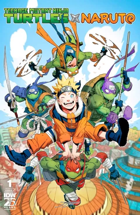 Teenage Mutant Ninja Turtles X Naruto #1 cover