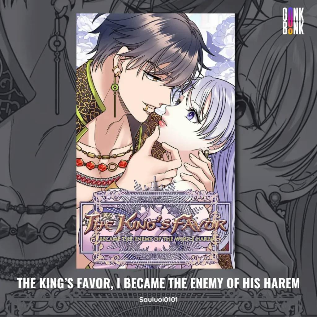 The Kings Favor I became the enemy of his harem webtoon cover