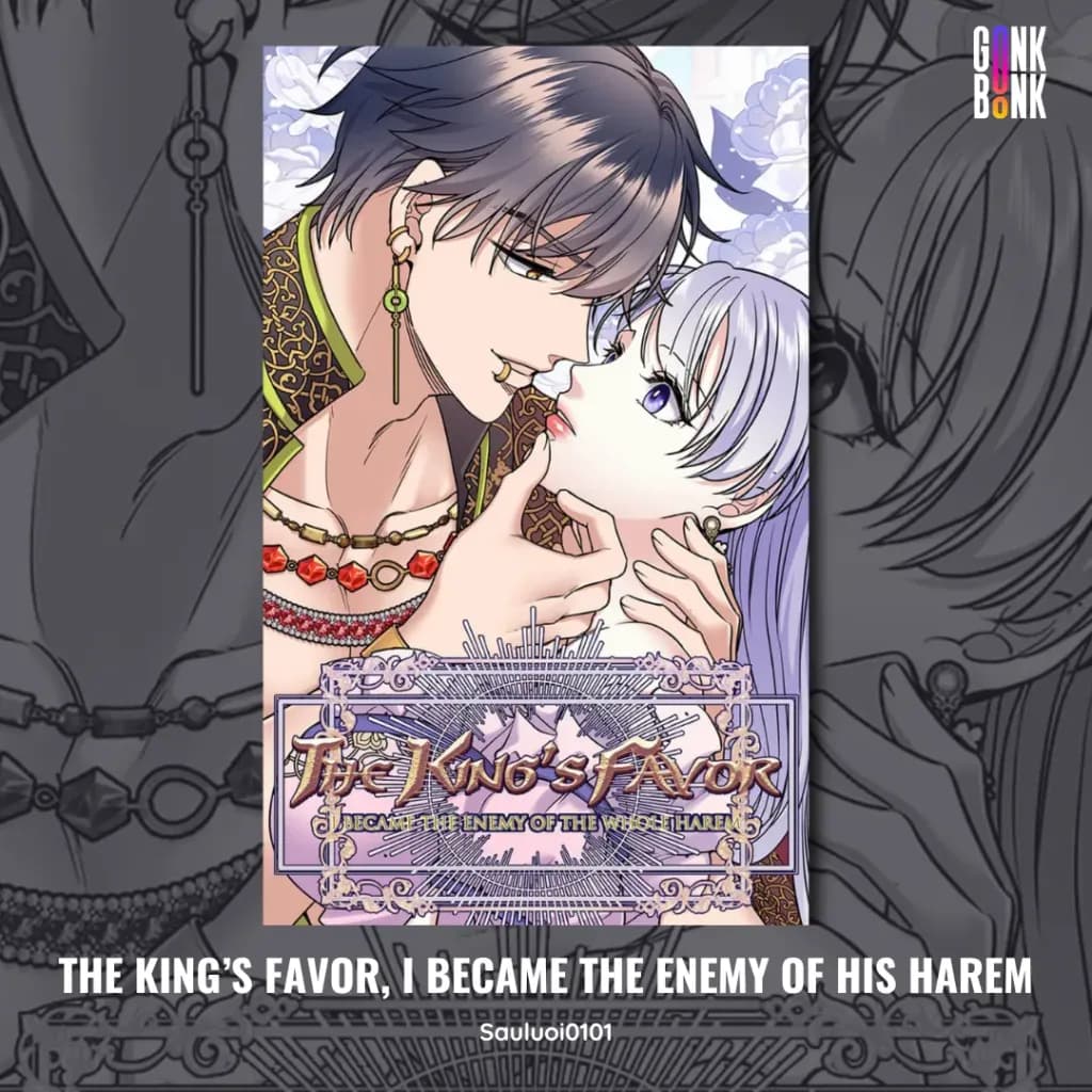 The Kings Favor I became the enemy of his harem webtoon cover