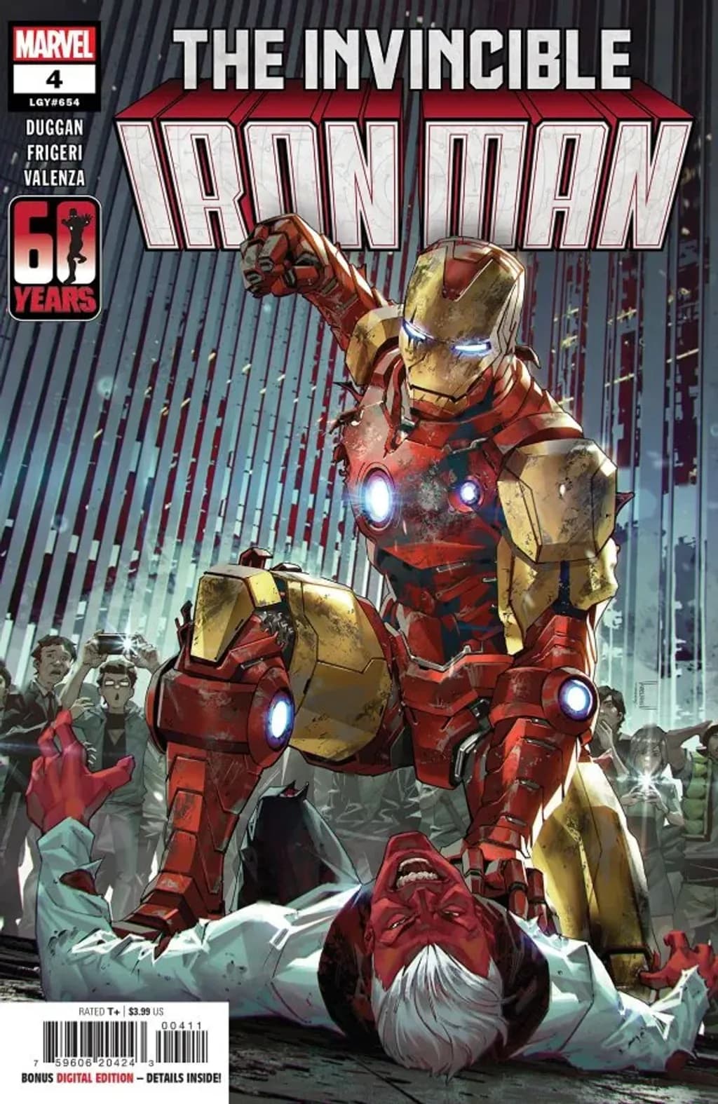 The Invincible Iron Man #4 by Gerry Duggan, Juan Frigeri, and Bryan Valenza