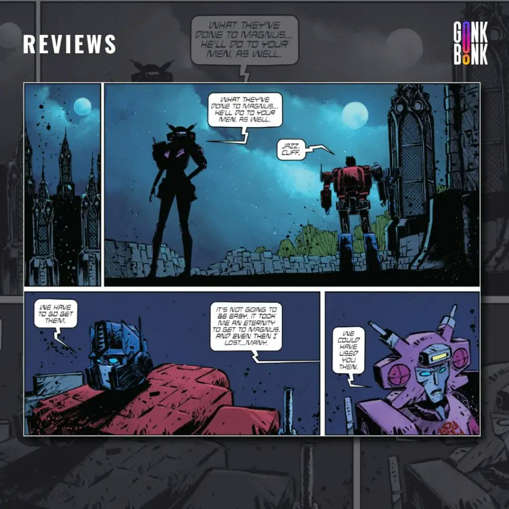 Transformers 10 - Elita and Optimus Prime share a conversation