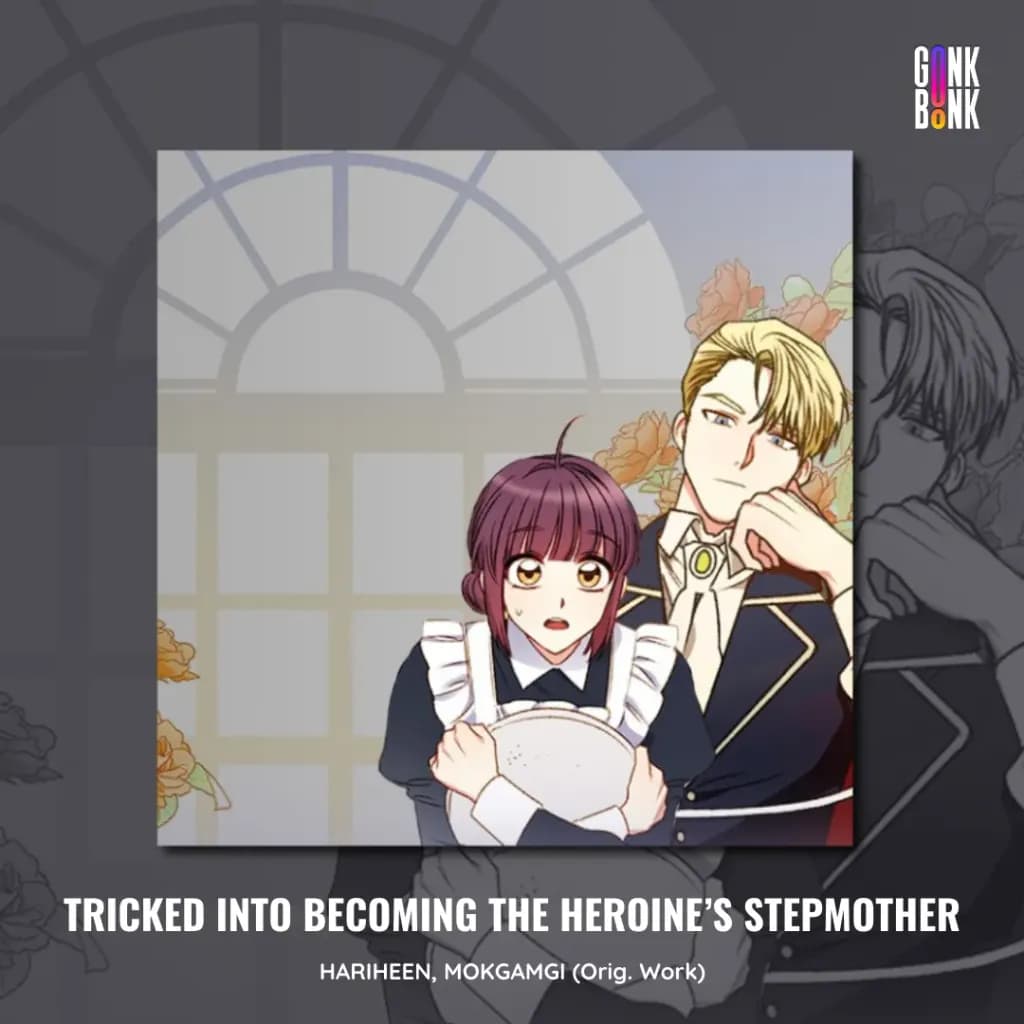 Tricked Into Becoming the Heroine’s Stepmother webtoon