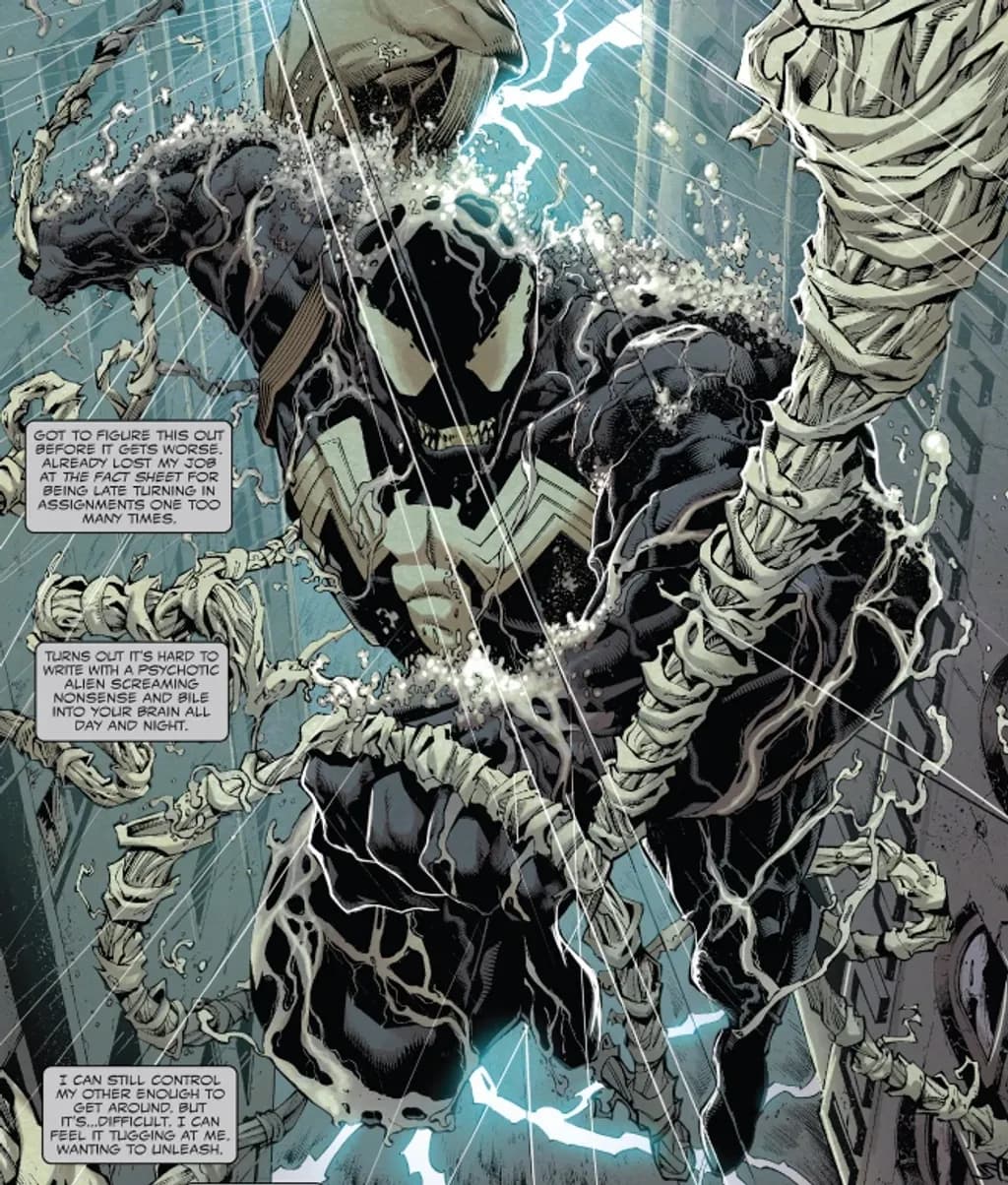 Venom swinging into action