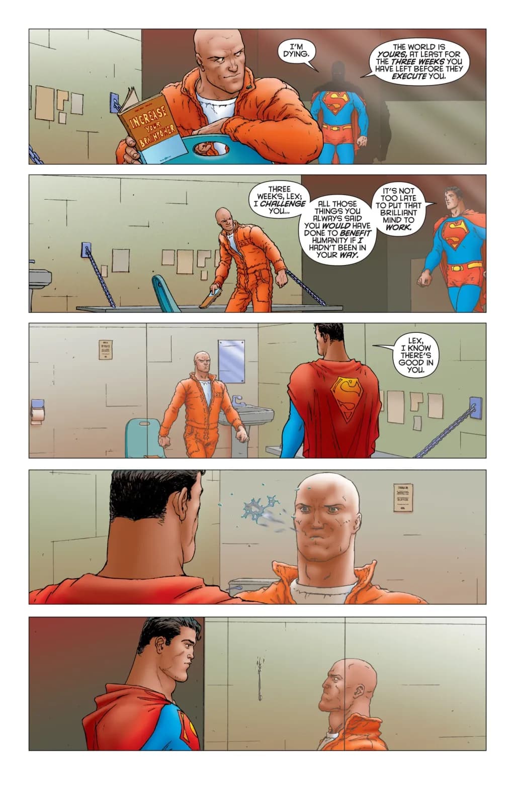 Superman confronts Lex Luthor