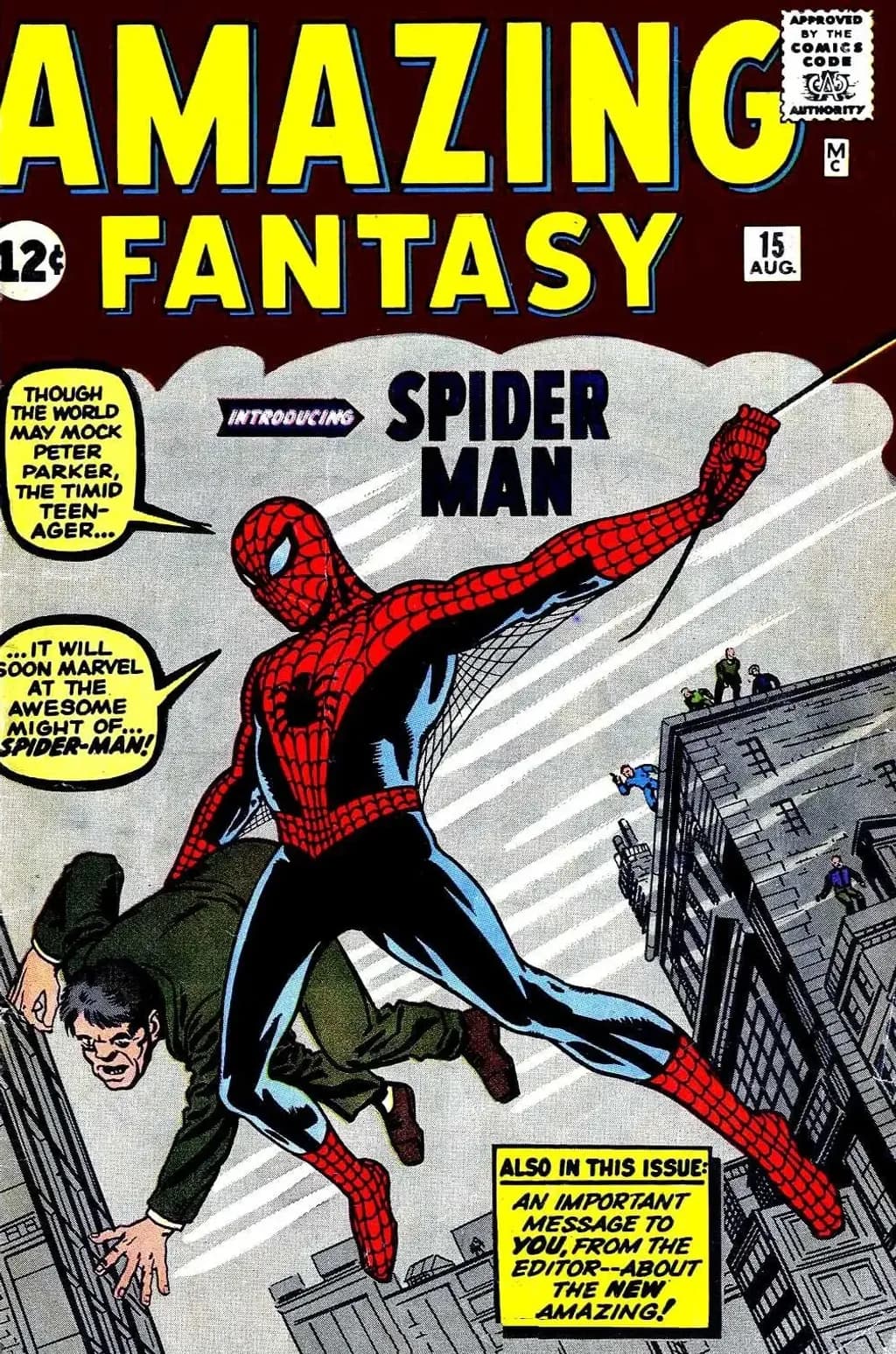 Amazing Fantasy #15 comic cover