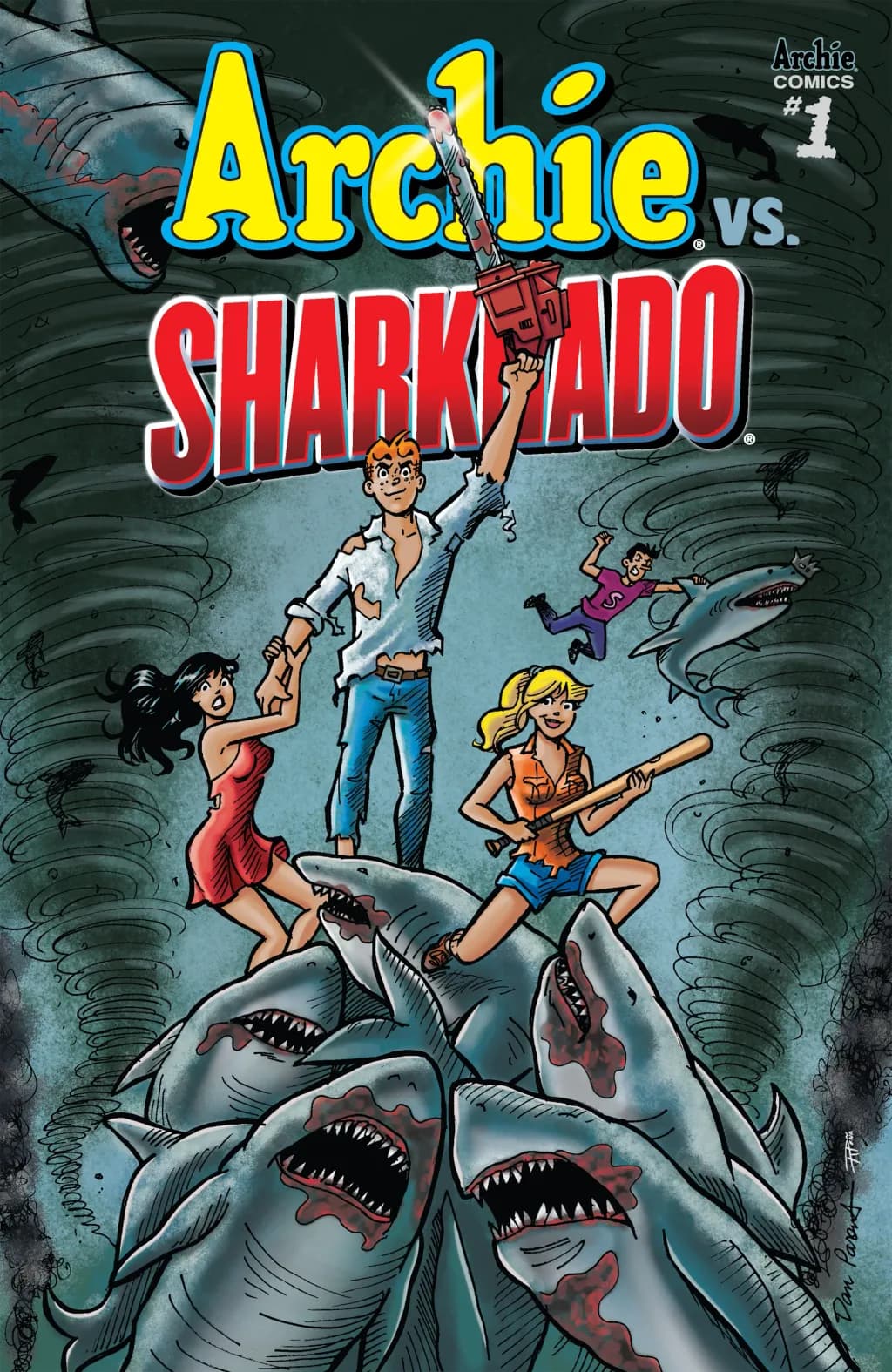 Archie vs. Sharknado #1 comic cover