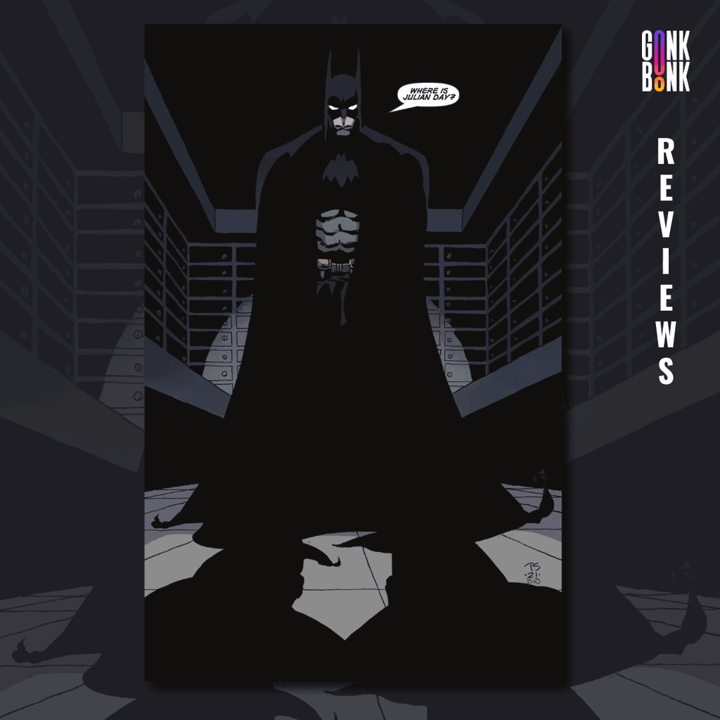 Batman: The Last Halloween #0 preview page 2 - Batman stands tall in a dark room.