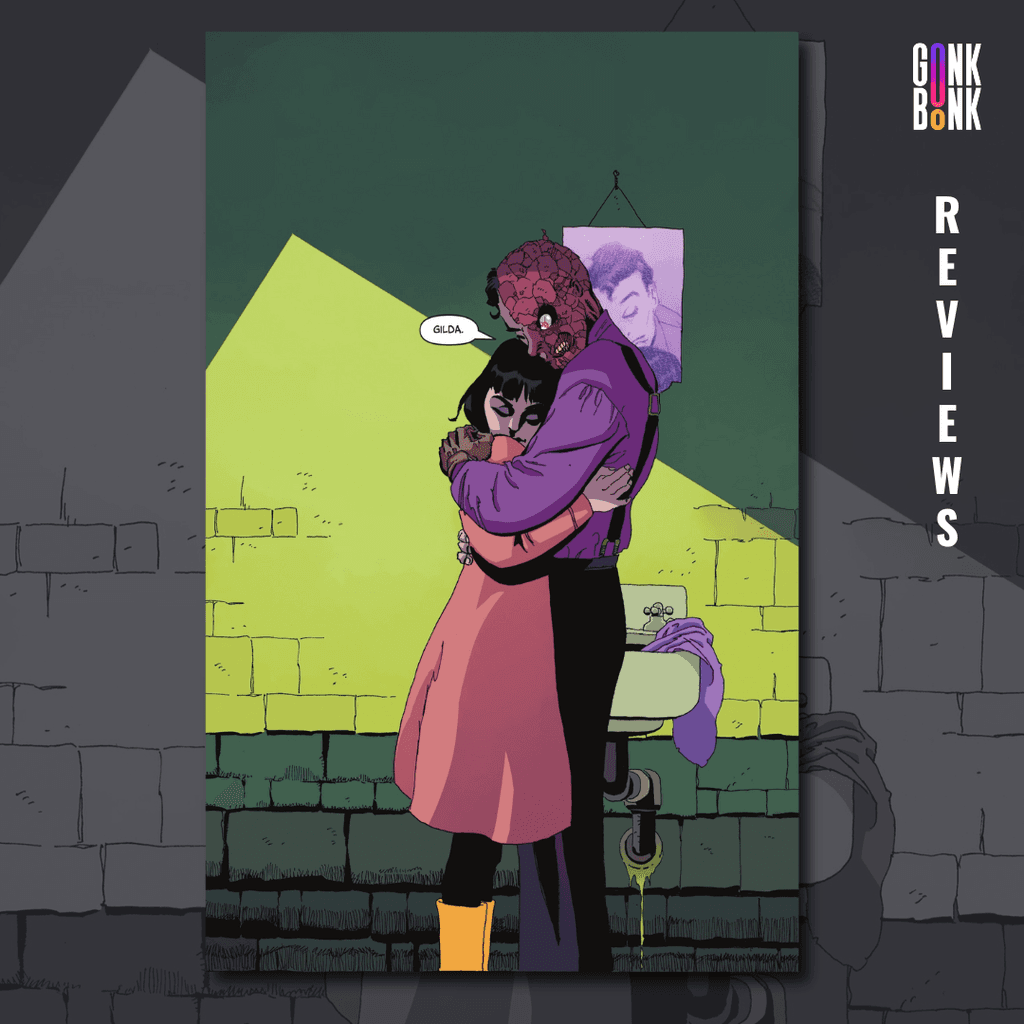 Batman: The Last Halloween #0 preview page 3 - Harvey Dent embraces his wife, Gilda.