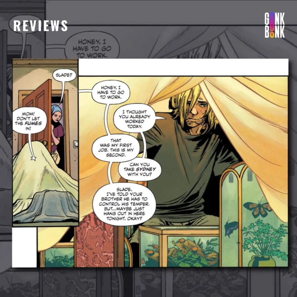 Bug Wars #1 preview page 3 - Slade is caring for his bugs inside of his room.