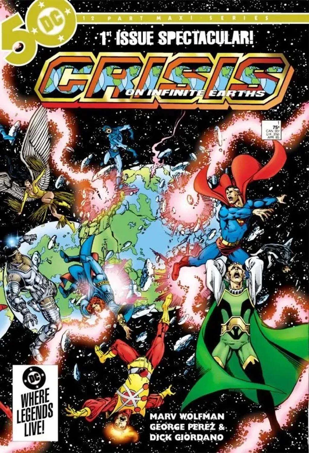 Crisis on Infinite Earths #1 comic cover