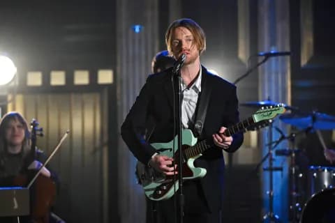 Finneas on 'The Tonight Show Starring Jimmy Fallon' Oct. 9, 2024. 