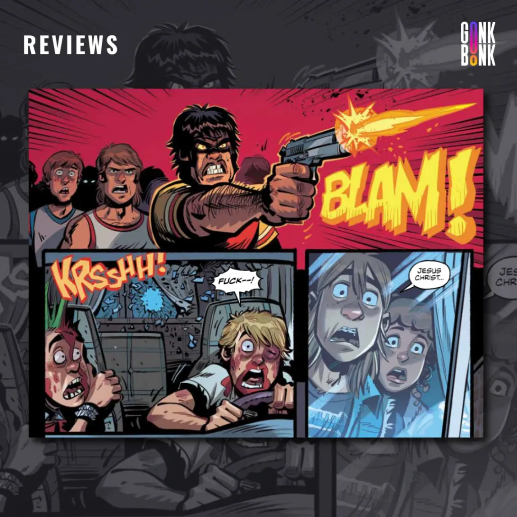 Grommets #6 preview page 1 - The jock shoots at Rick’s van.