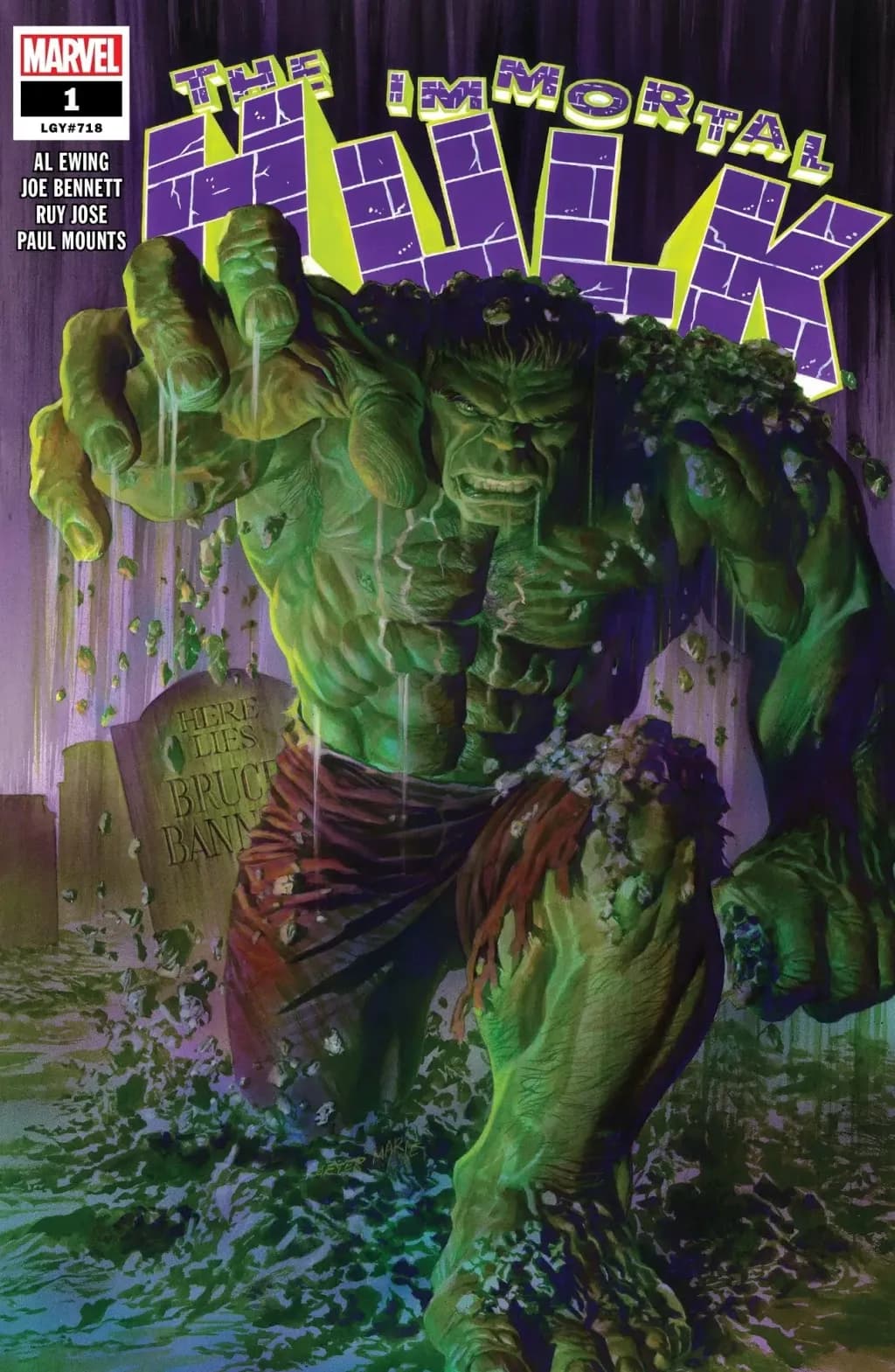 Immortal Hulk #1 comic cover