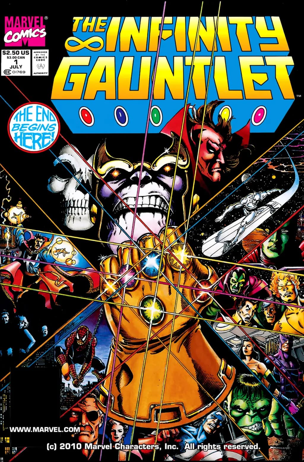 The Infinity Gauntlet #1 comic cover