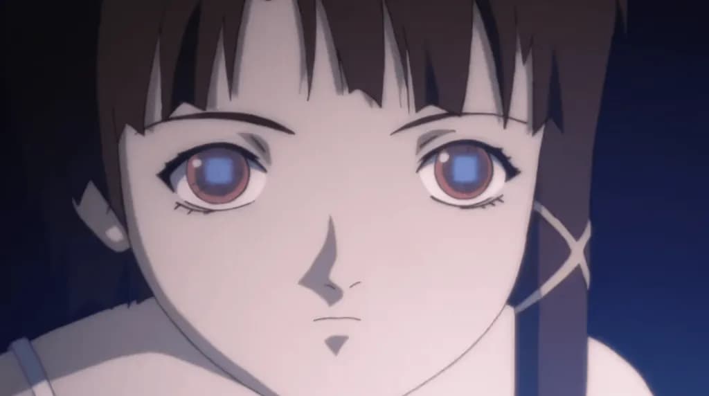 lain is looking at the computer screen