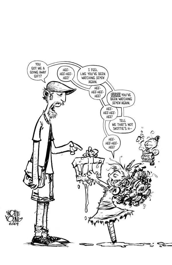 I HATE FAIRYLAND (2022) #20 1:25 SKOTTIE YOUNG B&W VIRGIN VAR